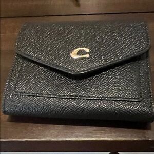 Coach Black Textured Wallet
